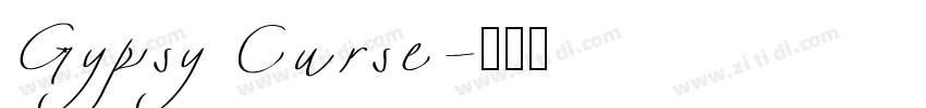 Gypsy Curse字体转换